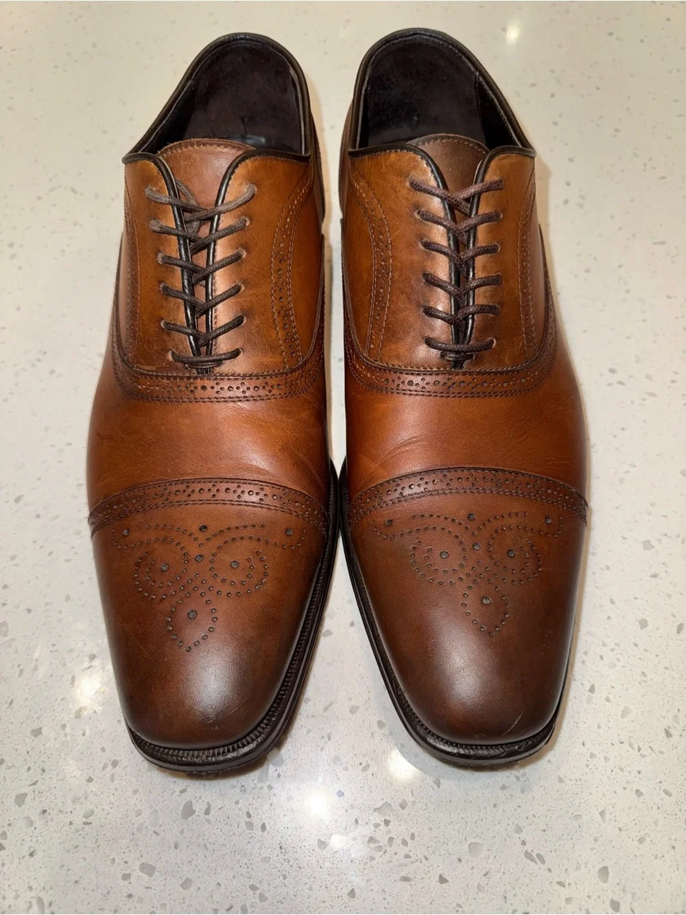 To Boot New York Men's Brown Cap-Toe Brogue Oxfords